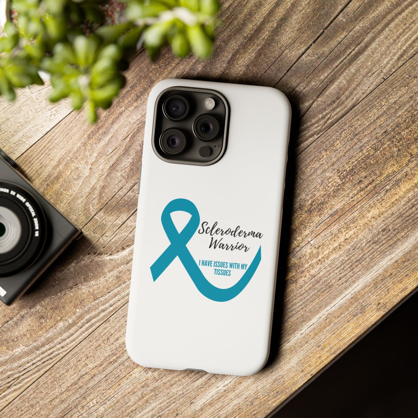 iPhone scleroderma warrior tough phone Cases