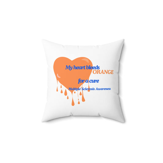 Multiple Sclerosis Awareness Spun Polyester Square Pillow