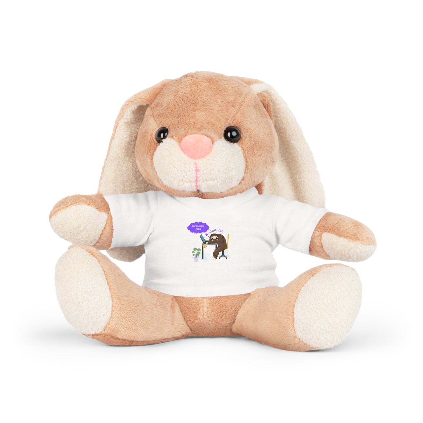 Fibromyalgia Sucks Plush Toy with T-Shirt