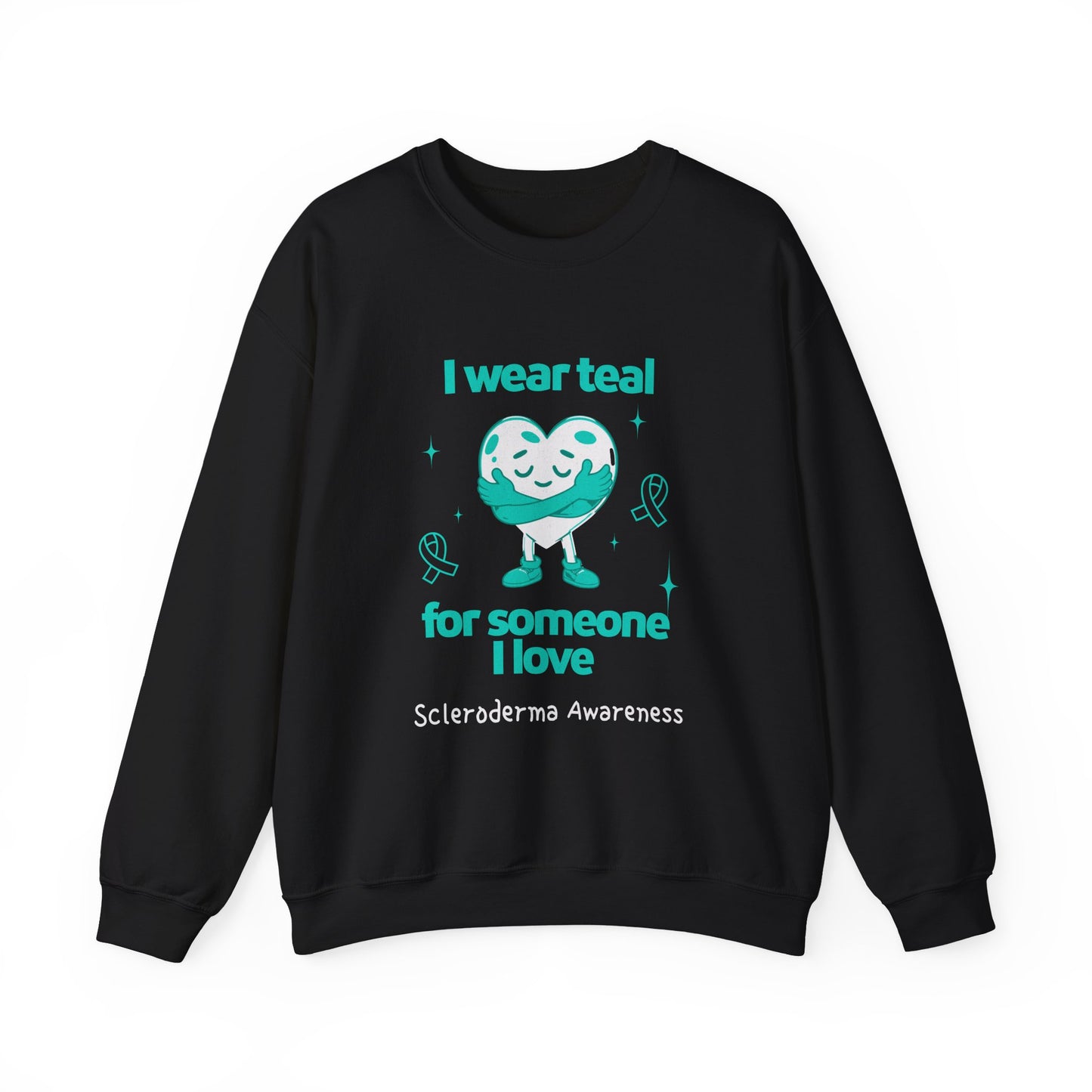 Scleroderma Awareness I Wear Teal for Someone I Love Unisex Crewneck Sweatshirt