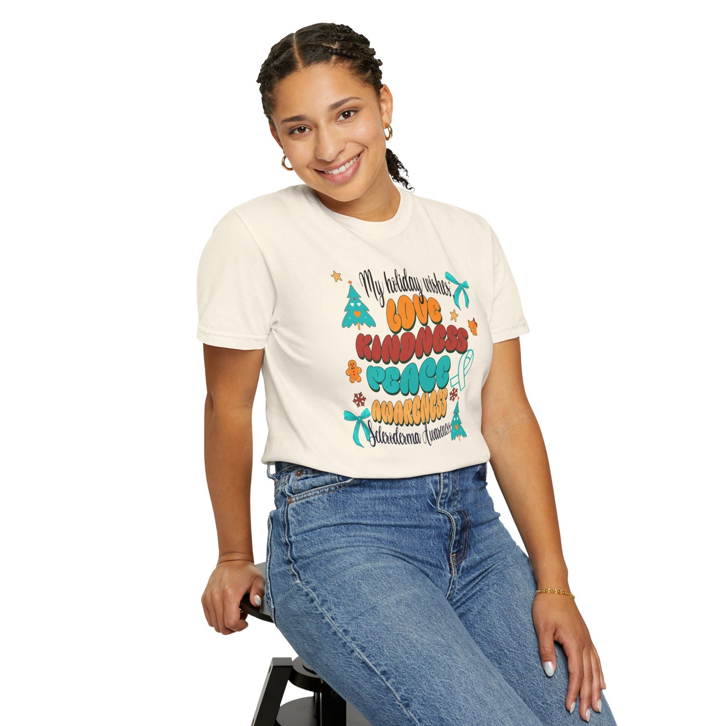 Scleroderma Awareness Holiday Wishes Unisex T-shirt