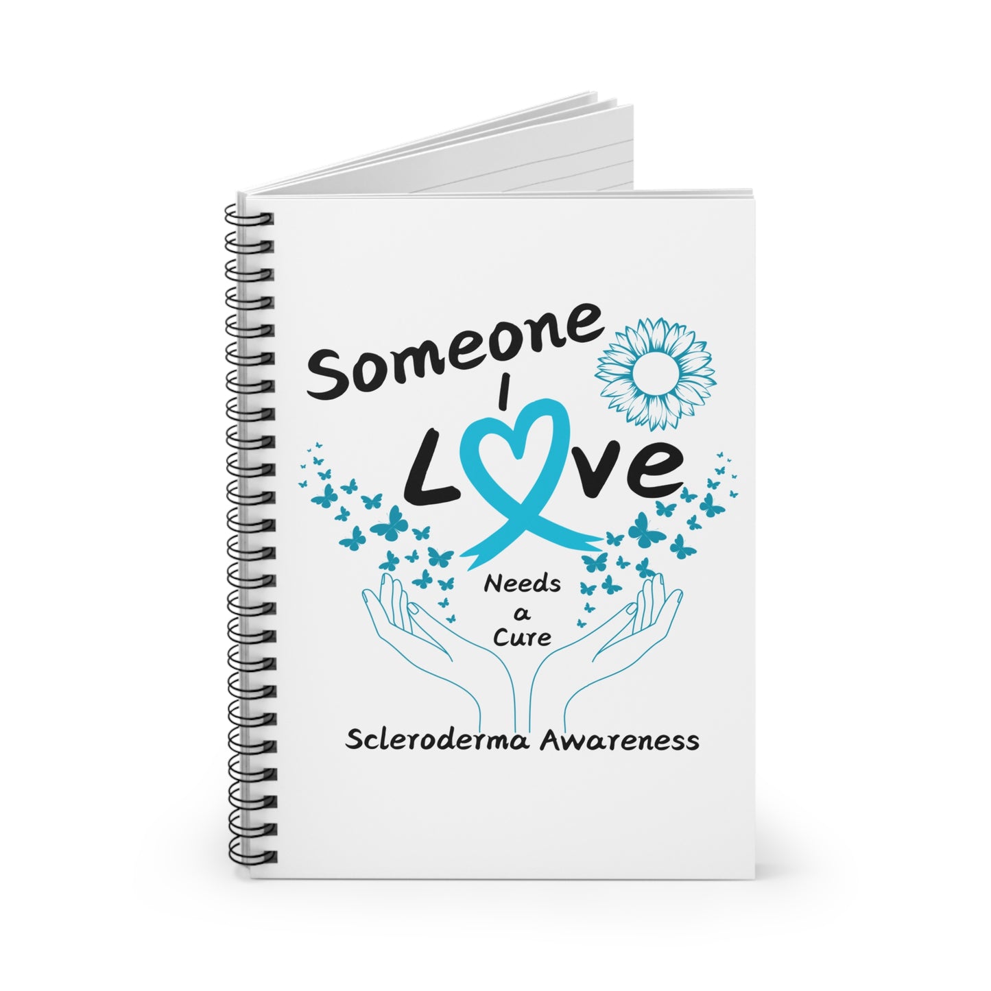 Scleroderma Awareness Spiral Notebook - Ruled Line