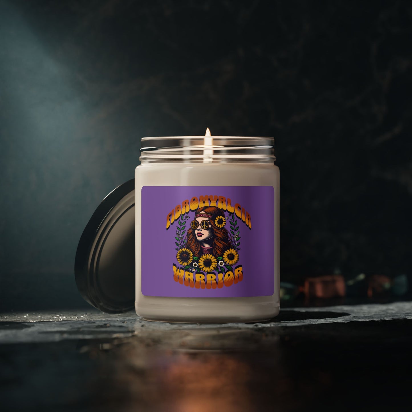 Fibromyalgia Warrior Scented Soy Candle, 9oz