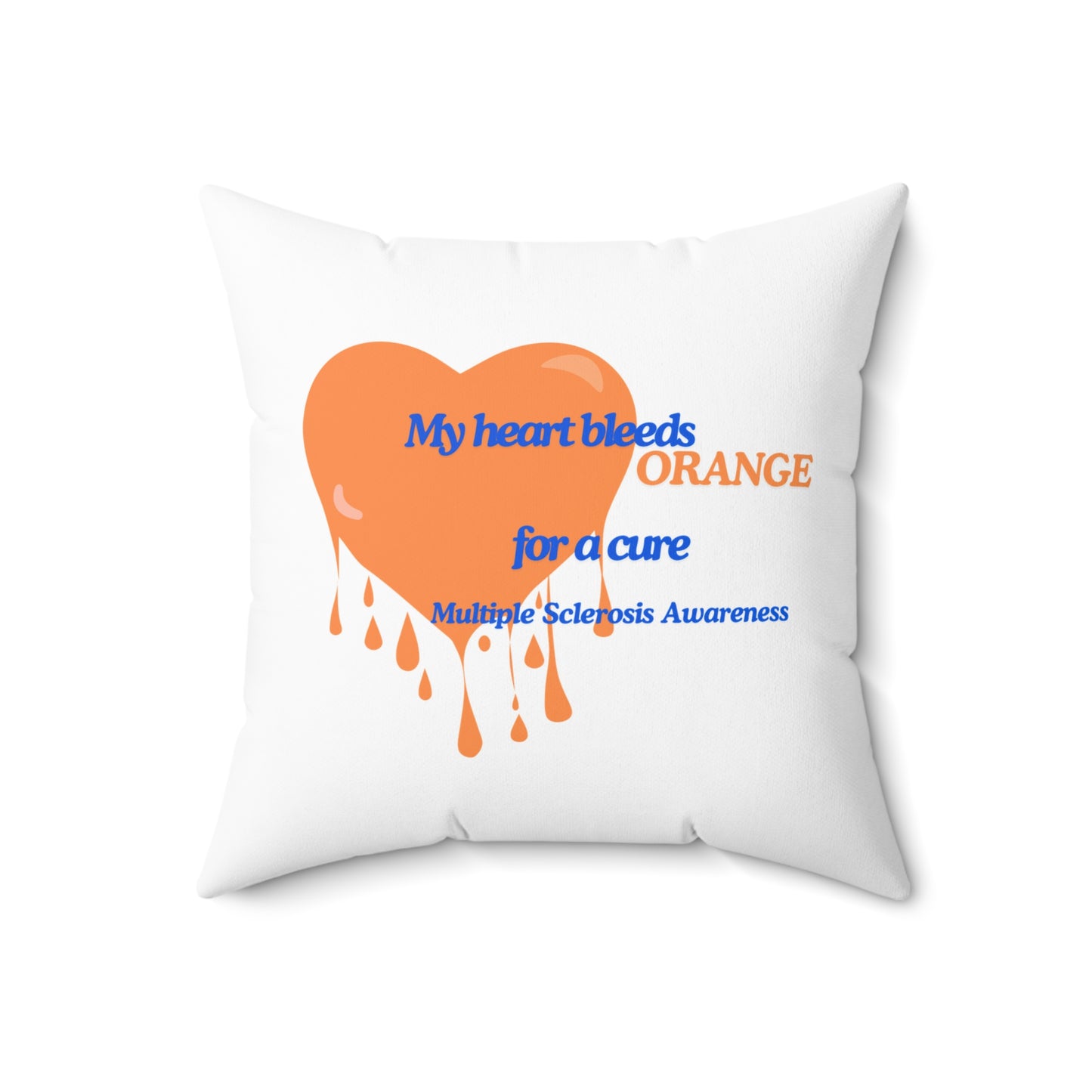 Multiple Sclerosis Awareness Spun Polyester Square Pillow