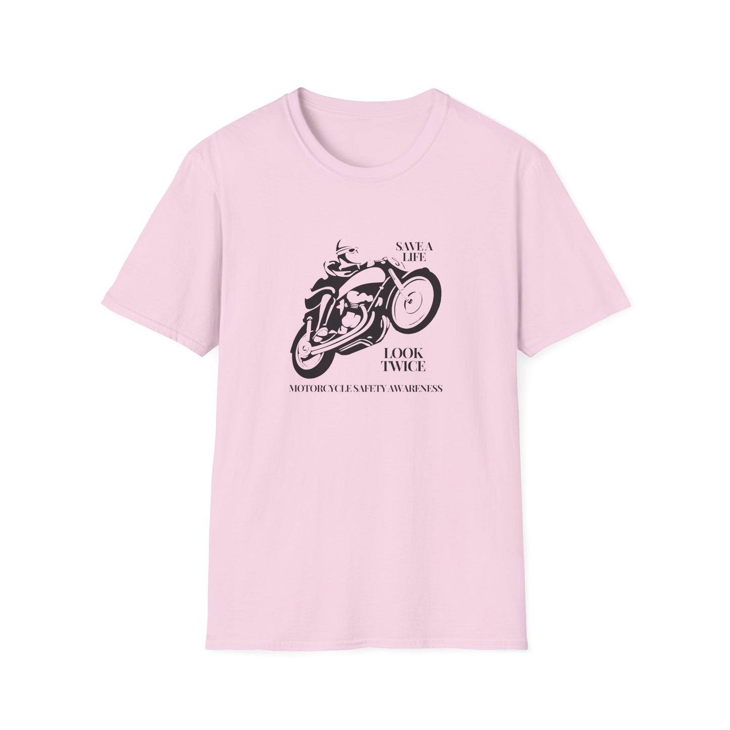 Motorcycle Safety Awareness Unisex Softstyle T-Shirt