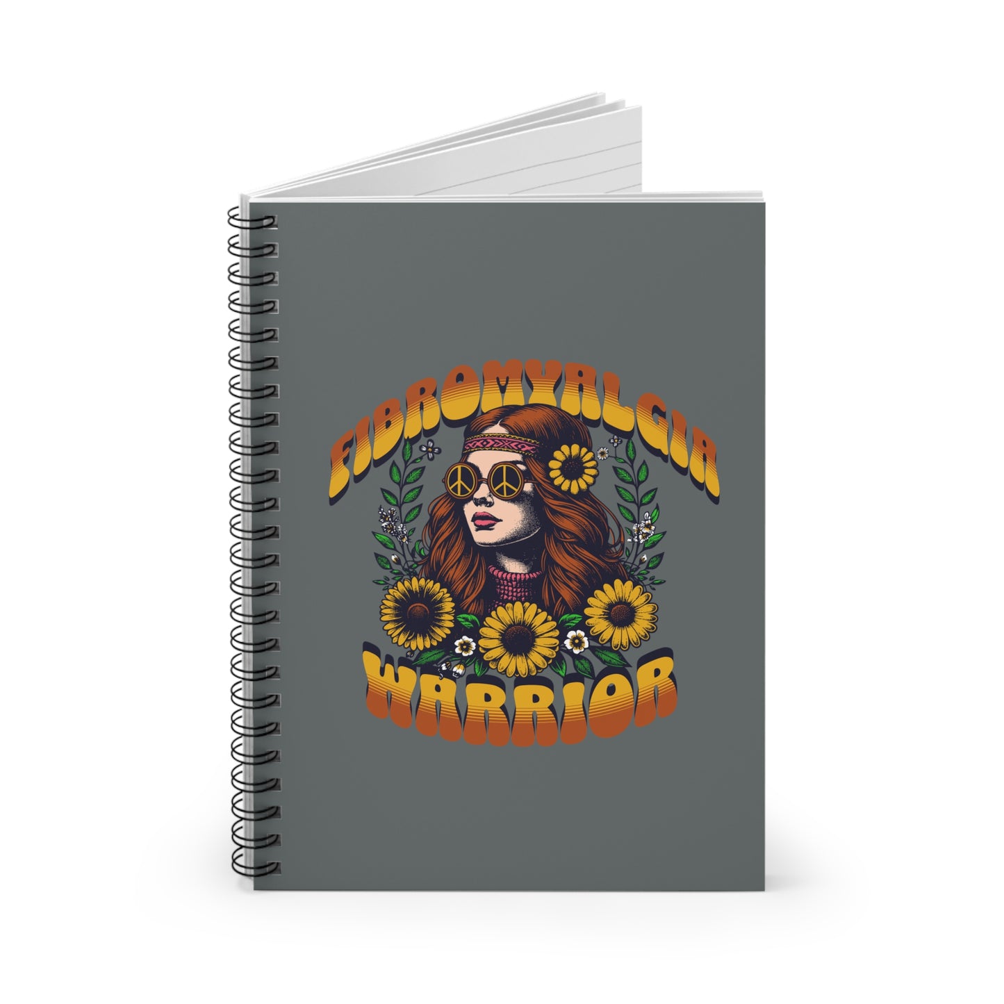 Fibromyalgia Warrior Spiral Notebook - Ruled Line