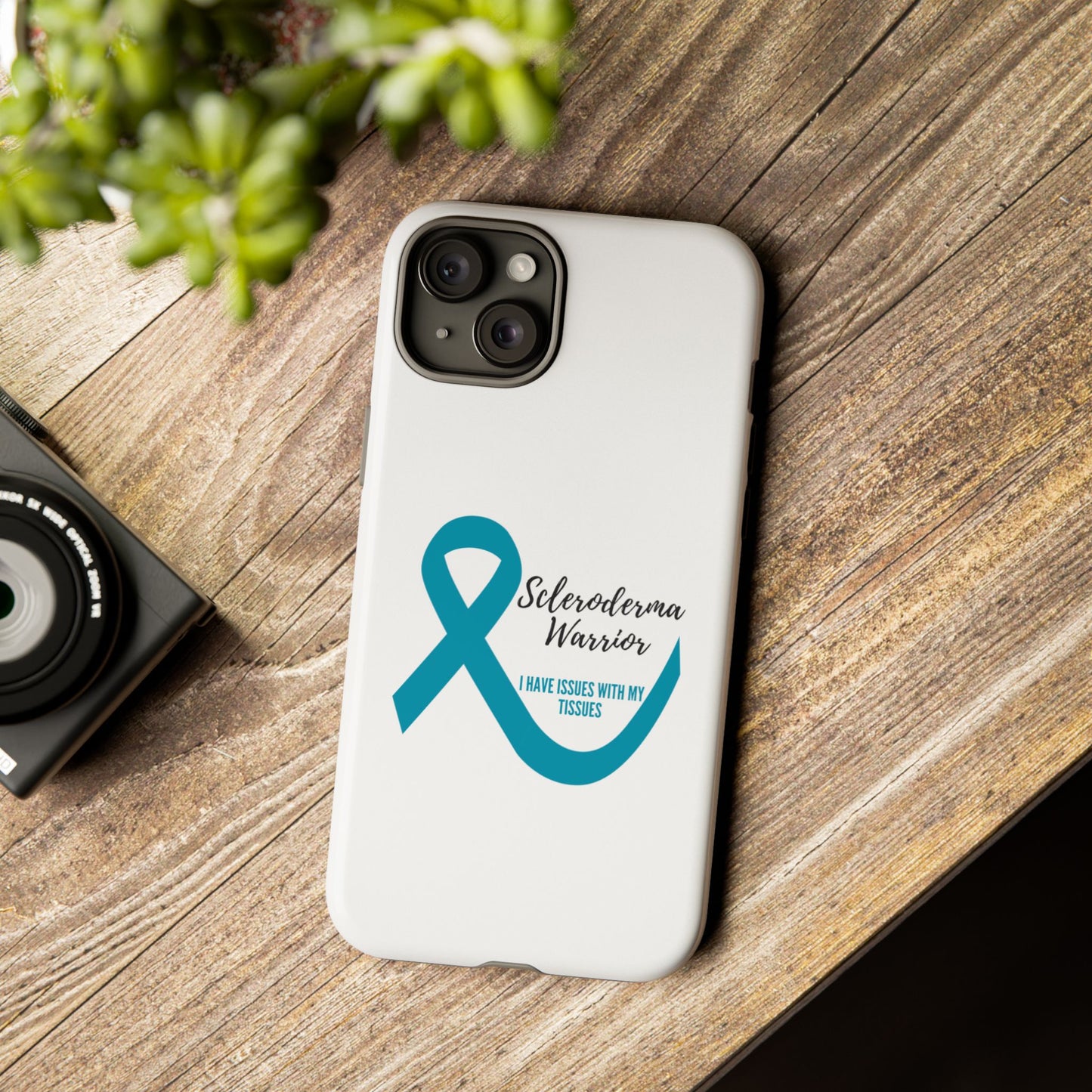 iPhone scleroderma warrior tough phone Cases