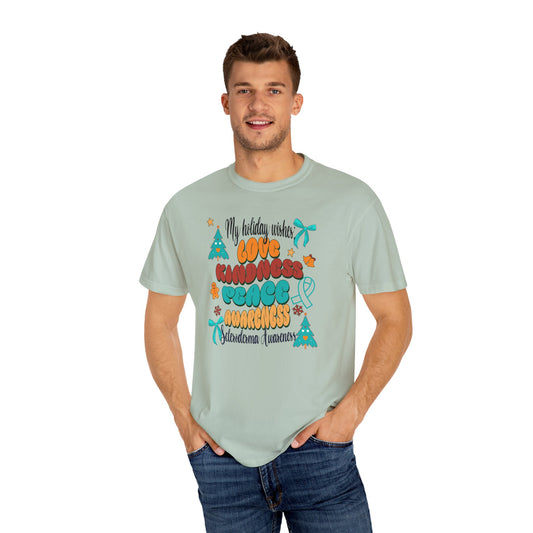 Scleroderma Awareness Holiday Wishes Unisex T-shirt