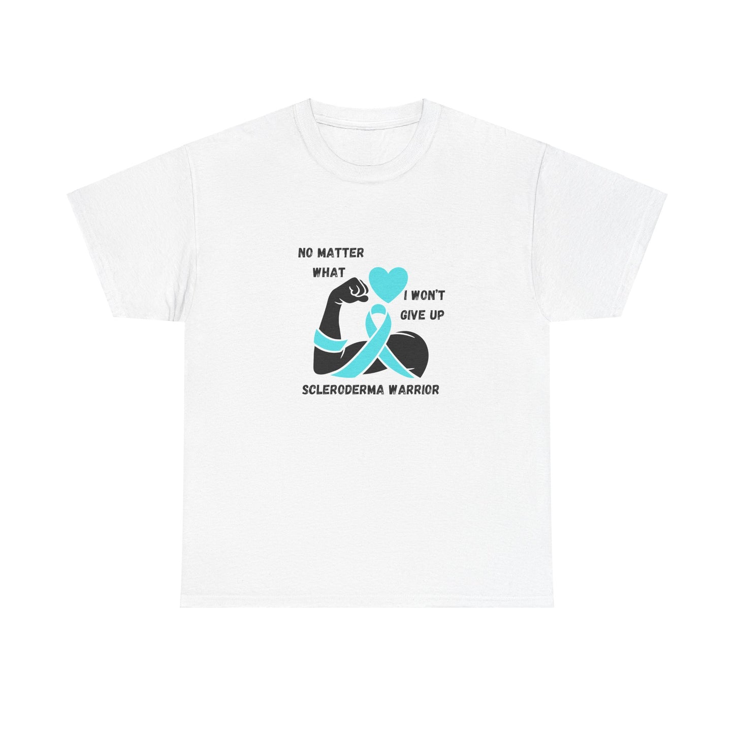 Scleroderma Awareness "I Won't Give Up" Unisex Heavy Cotton Tee