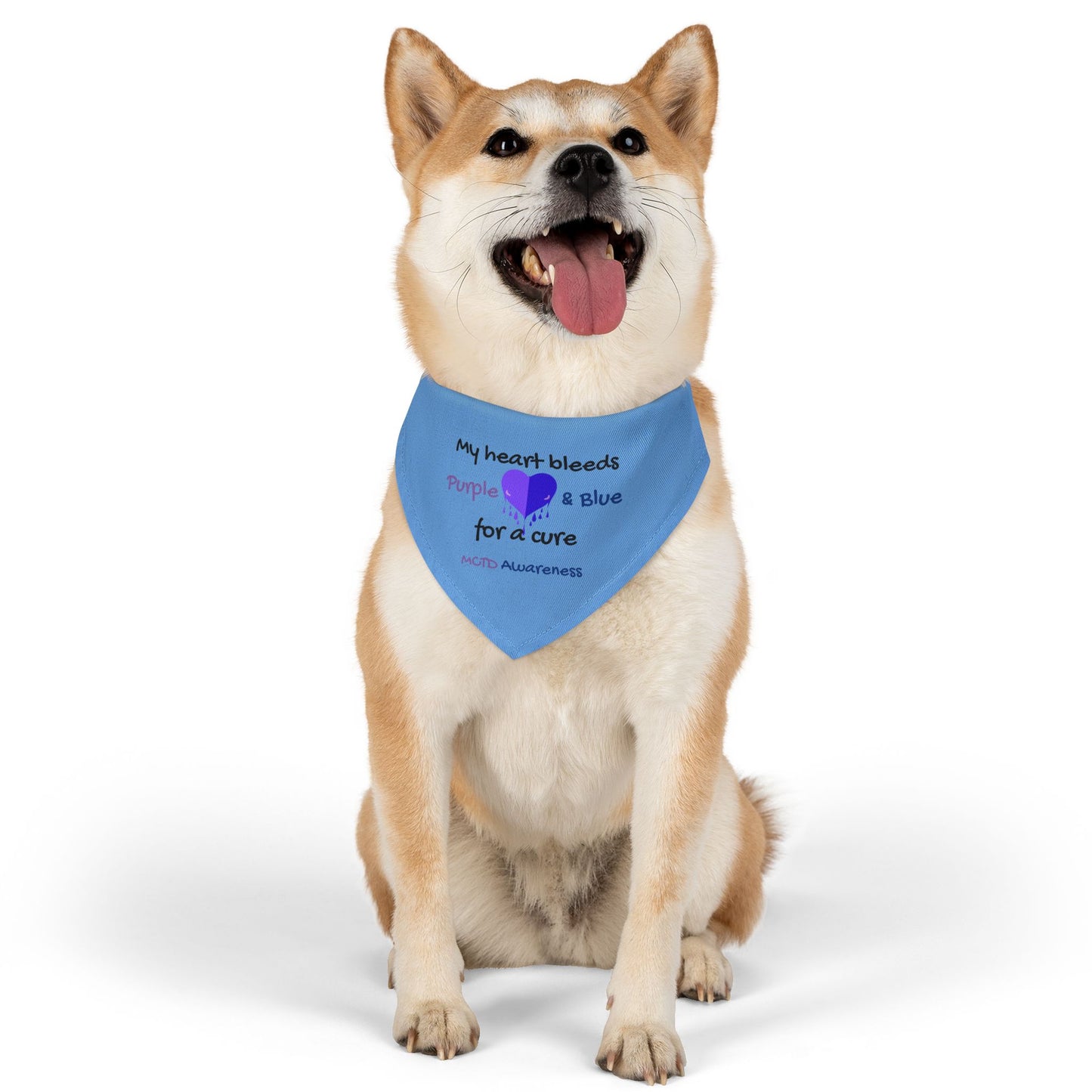 MCTD Awareness Pet Bandana Collar