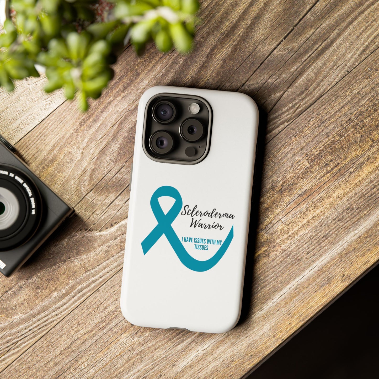 iPhone scleroderma warrior tough phone Cases