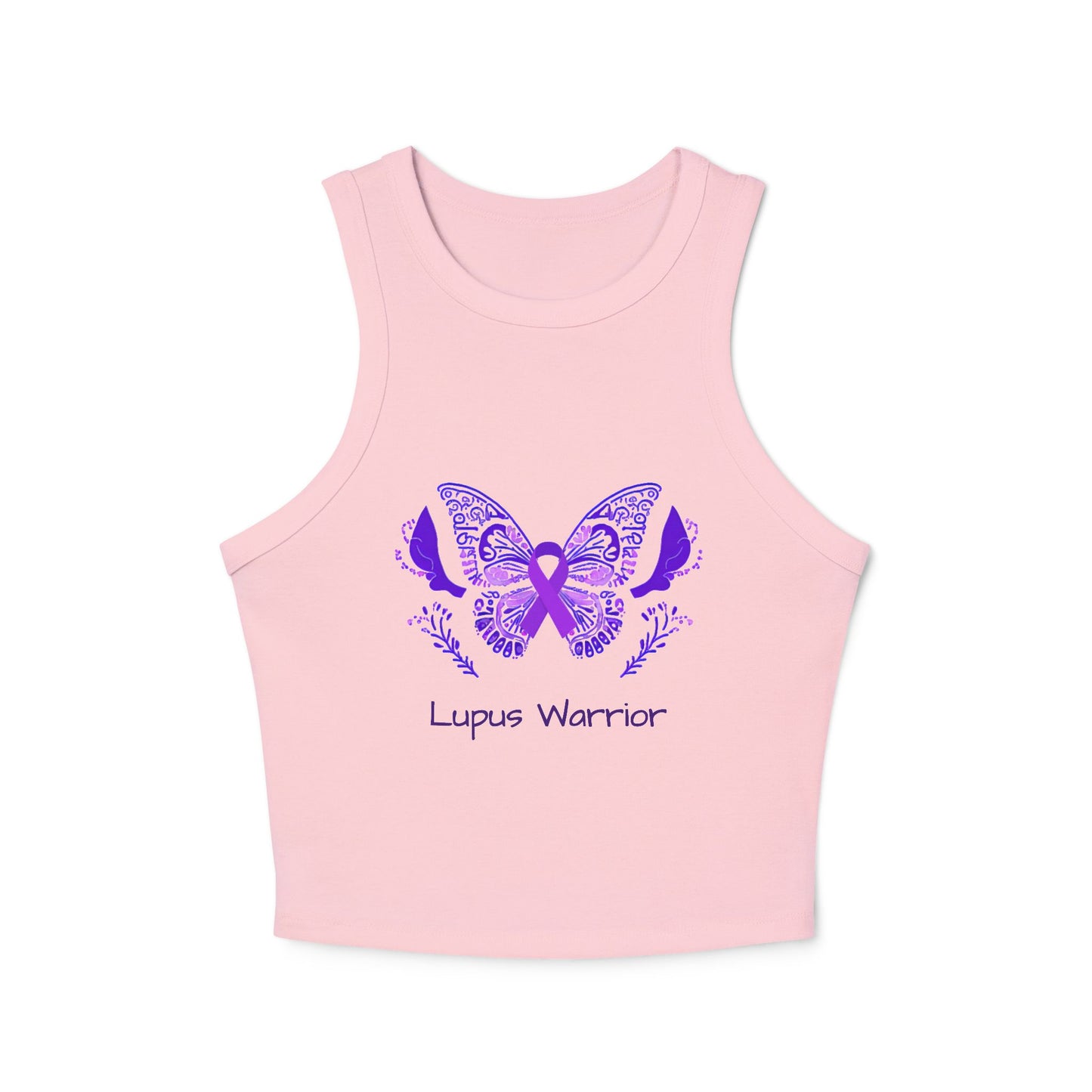 Women's Lupus Warrior Micro Rib Racer Tank Top