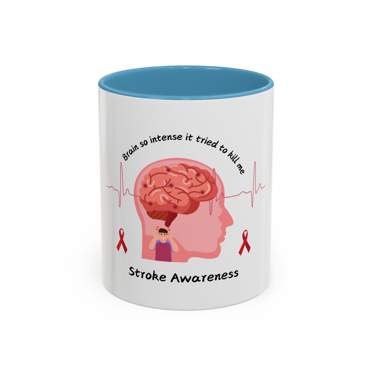 Stroke Awareness Accent Coffee Mug (11, 15oz)