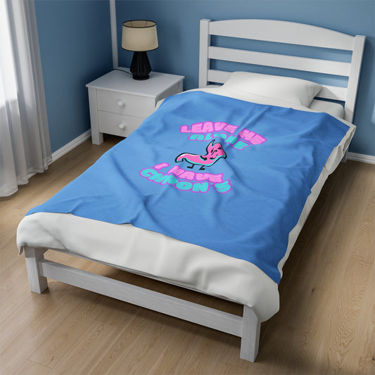 Chron's Disease Awareness Velveteen Plush Blanket