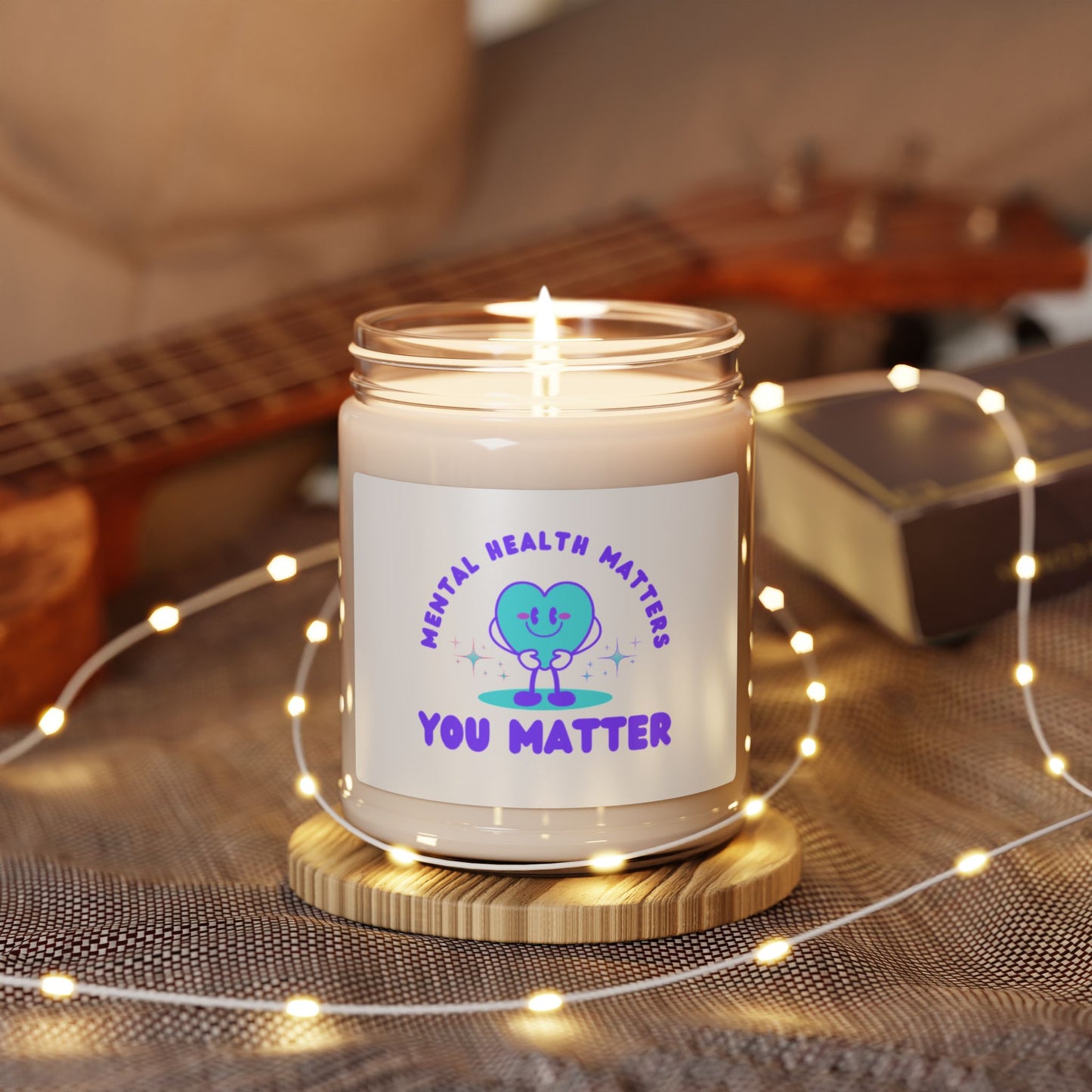 Scented Soy Candle, 9oz Mental health awareness you matter