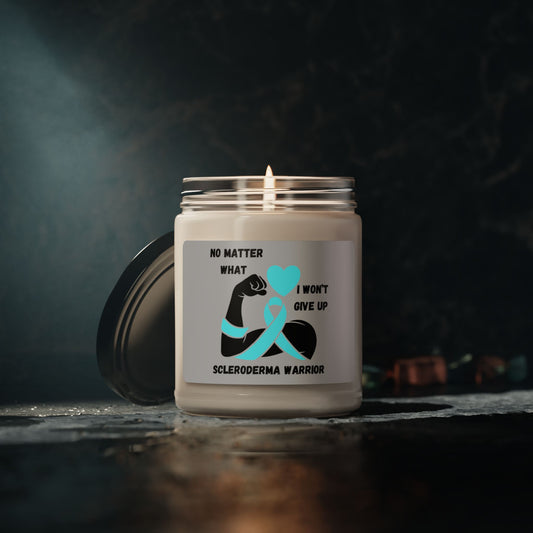 Scleroderma Awareness "I Won't Give Up" Scented Soy Candle, 9oz