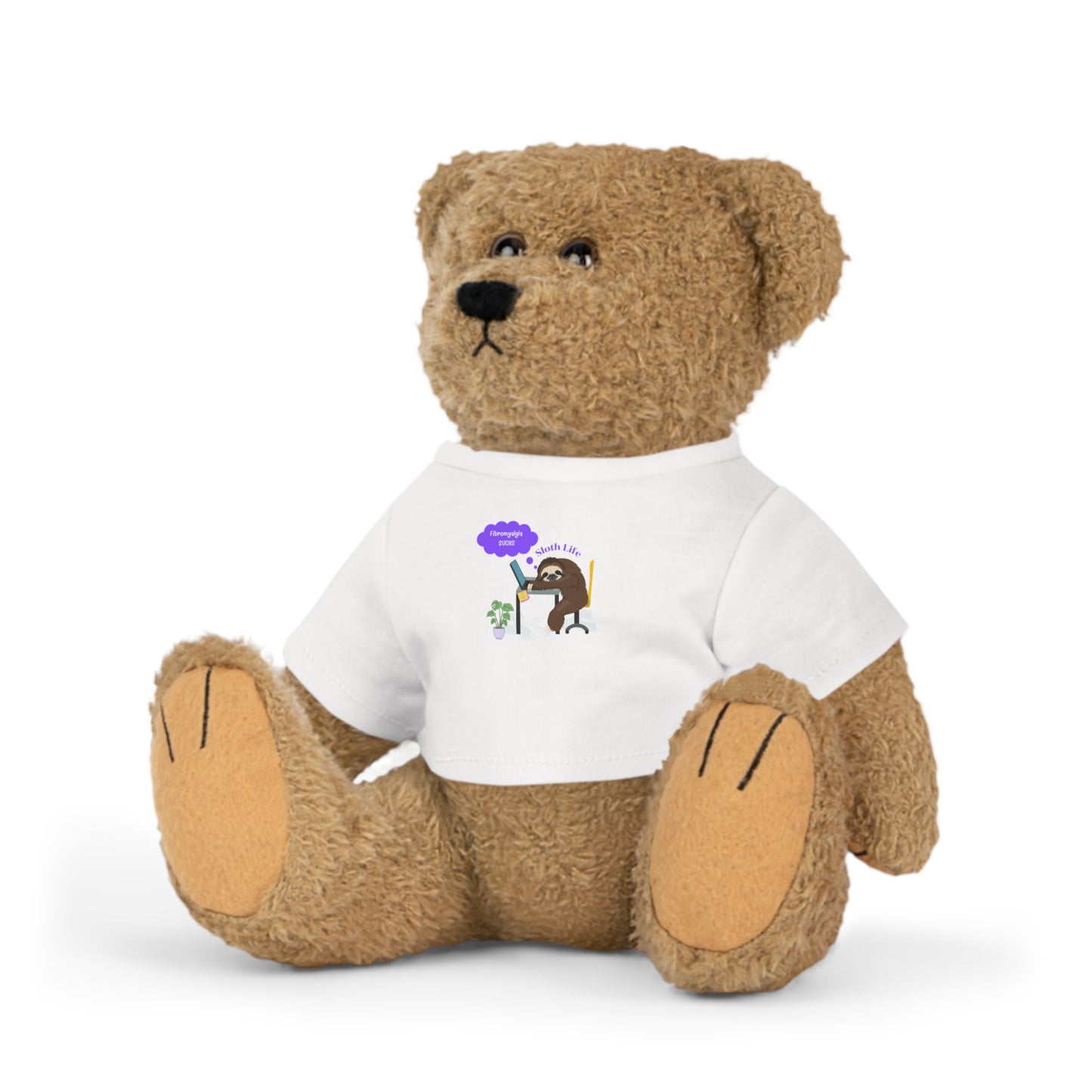 Fibromyalgia Sucks Plush Toy with T-Shirt