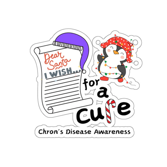 Kiss-Cut Stickers, Chron's Disease Awareness Stickers, Decals, Holiday Gift Ideas