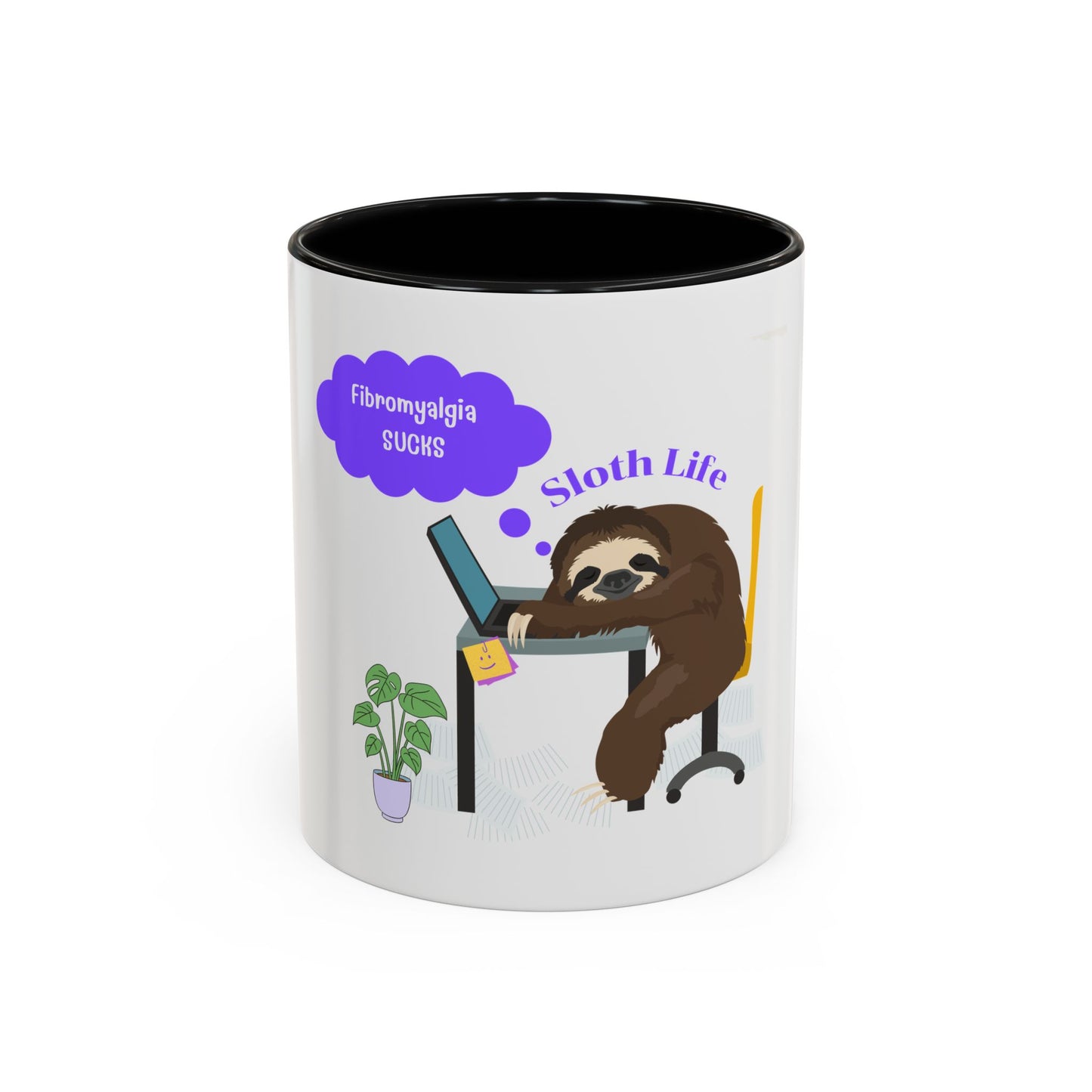 Fibromyalgia Sucks Accent Coffee Mug 11 oz