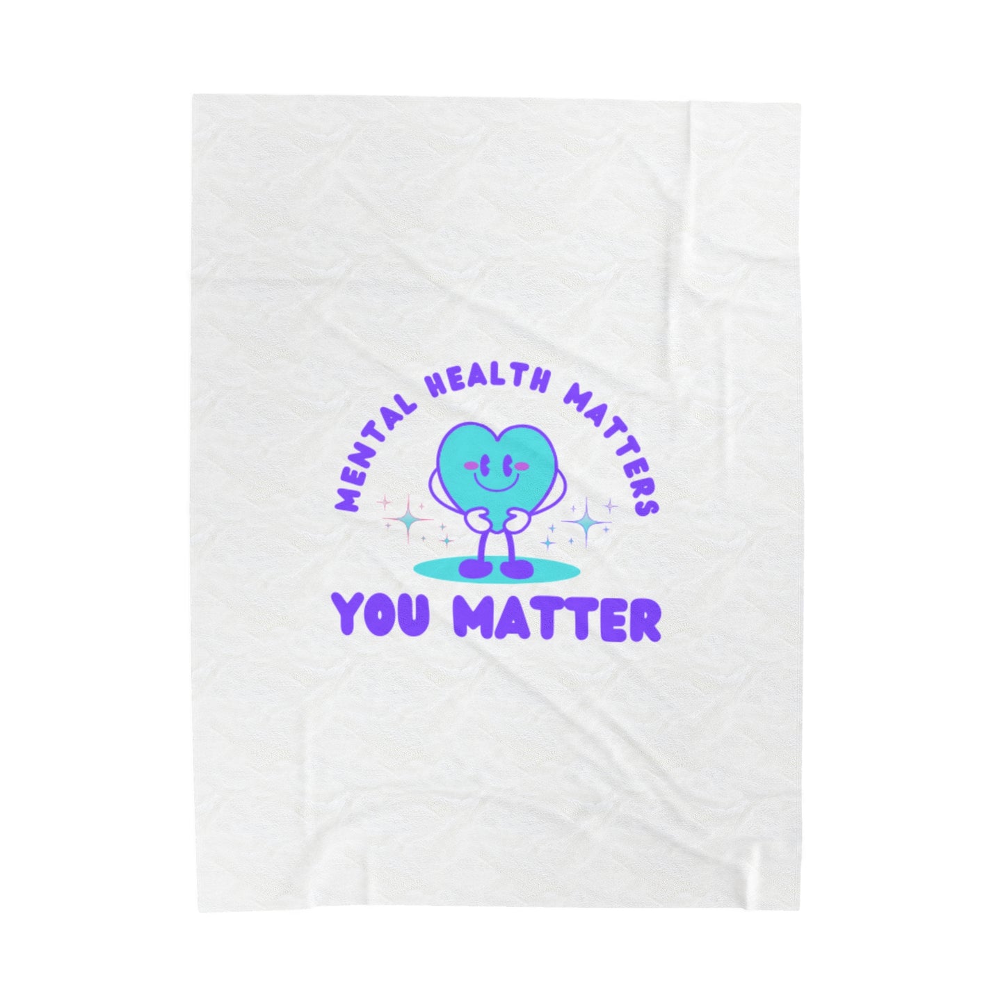 Mental Health Awareness Velveteen Plush Blanket