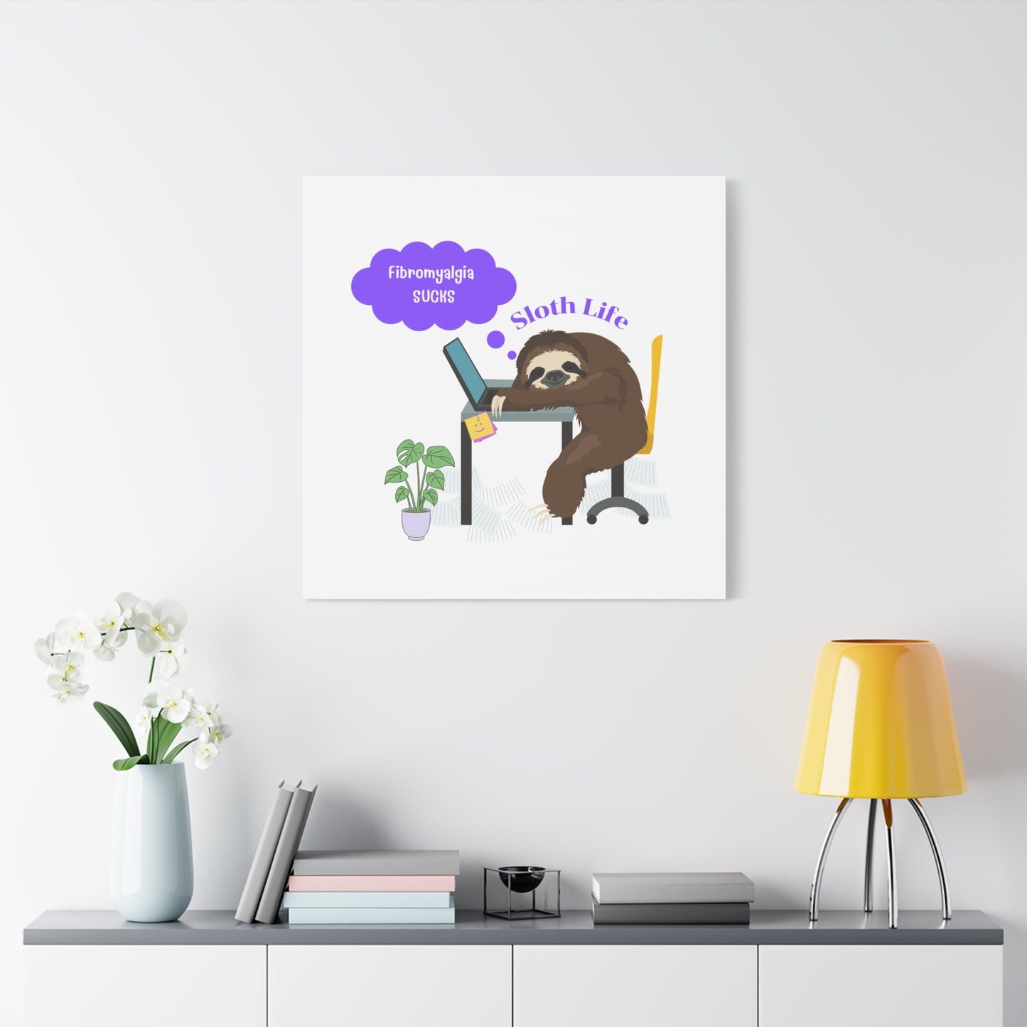 Fibromyalgia Sucks Home Decor Artwork