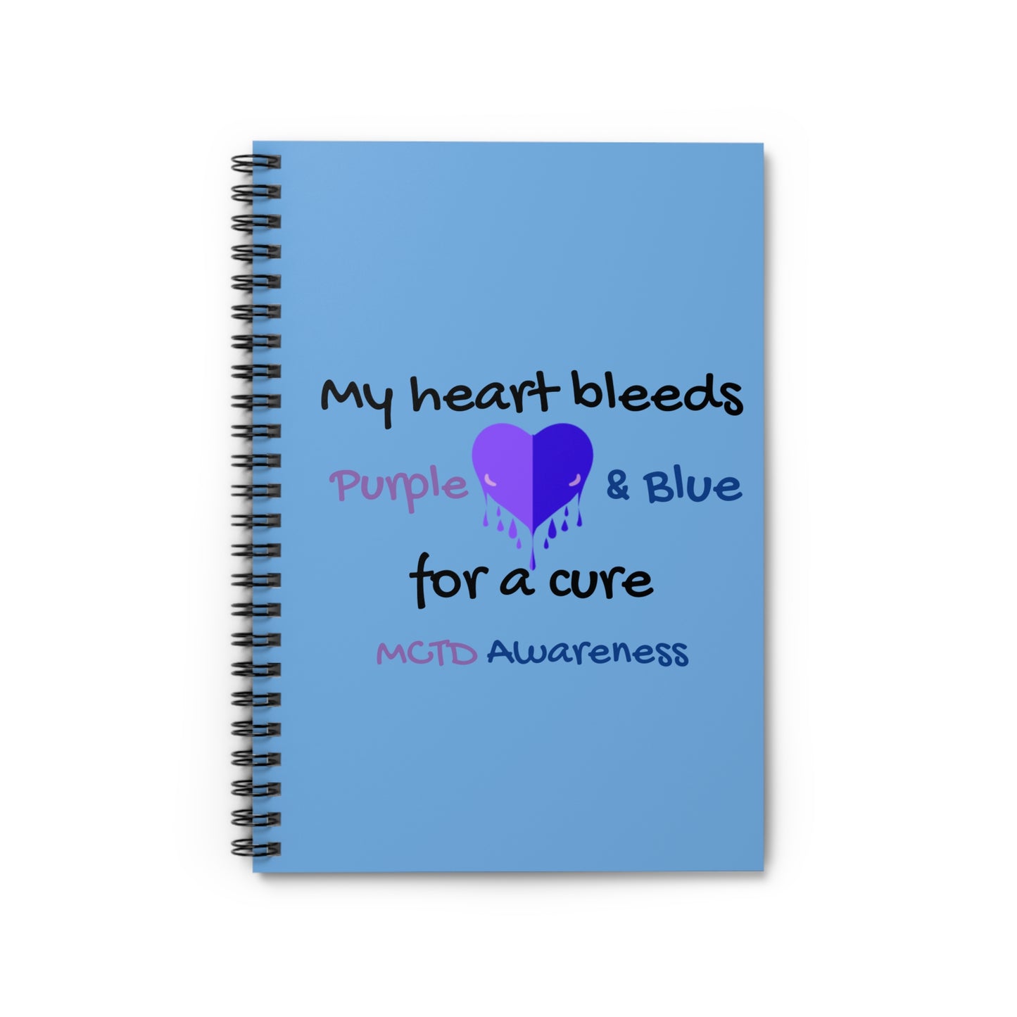 MCTD Awareness Spiral Notebook - Ruled Line