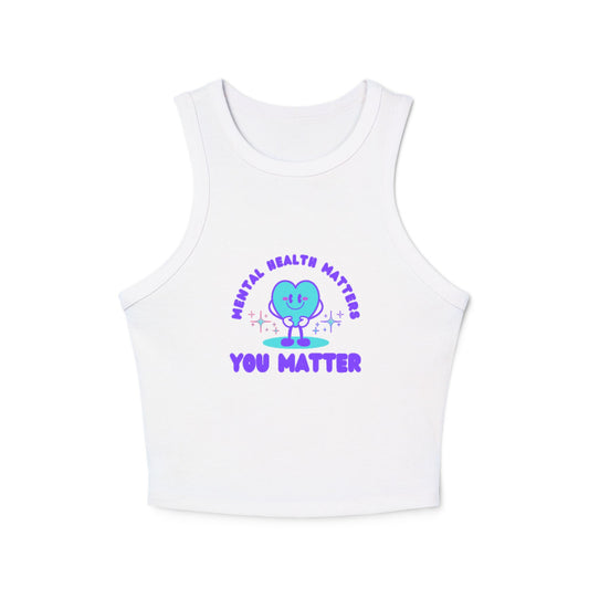 Mental Health Awareness Women's Micro Rib Racer Tank Top