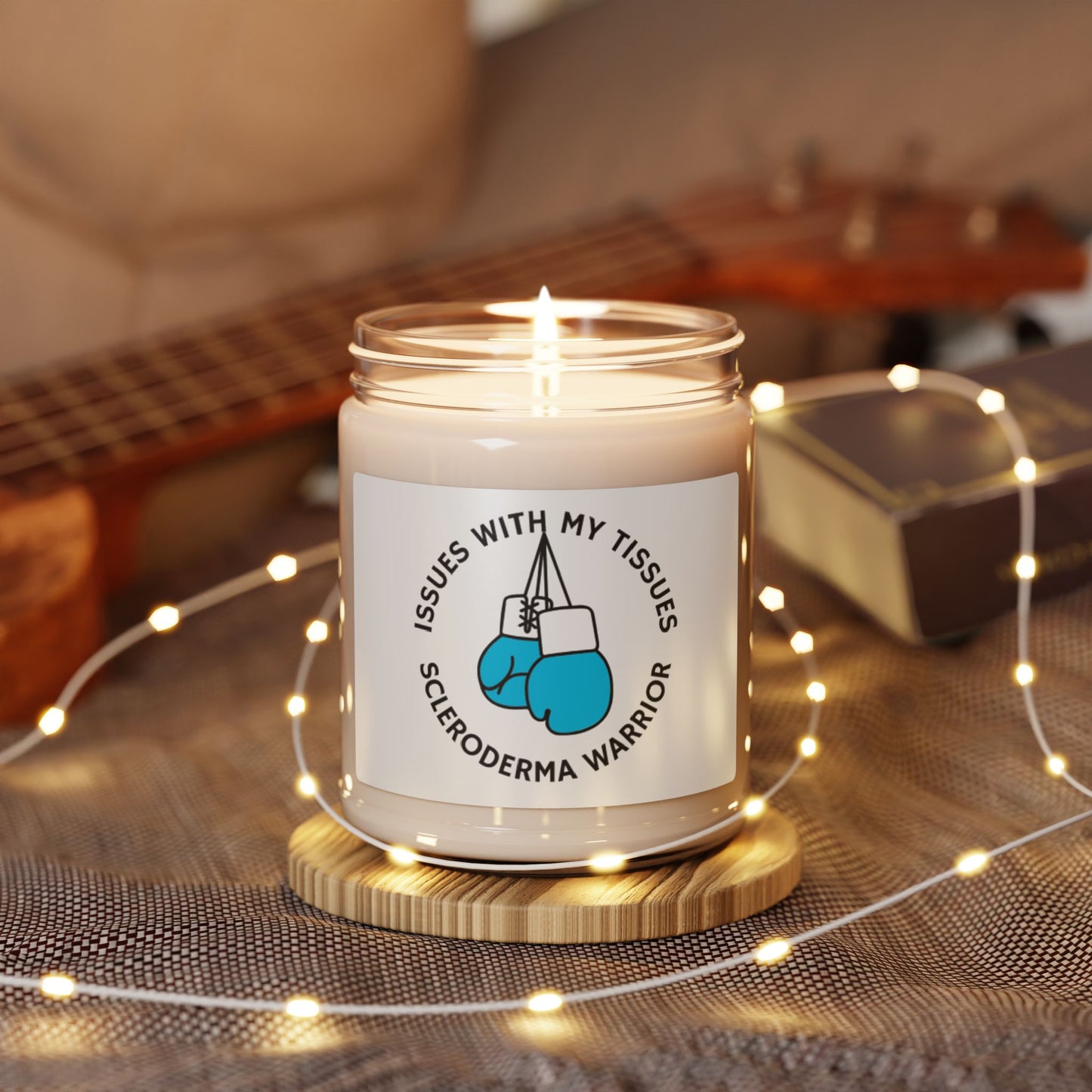 Scented Soy Candle, 9oz scleroderma warrior