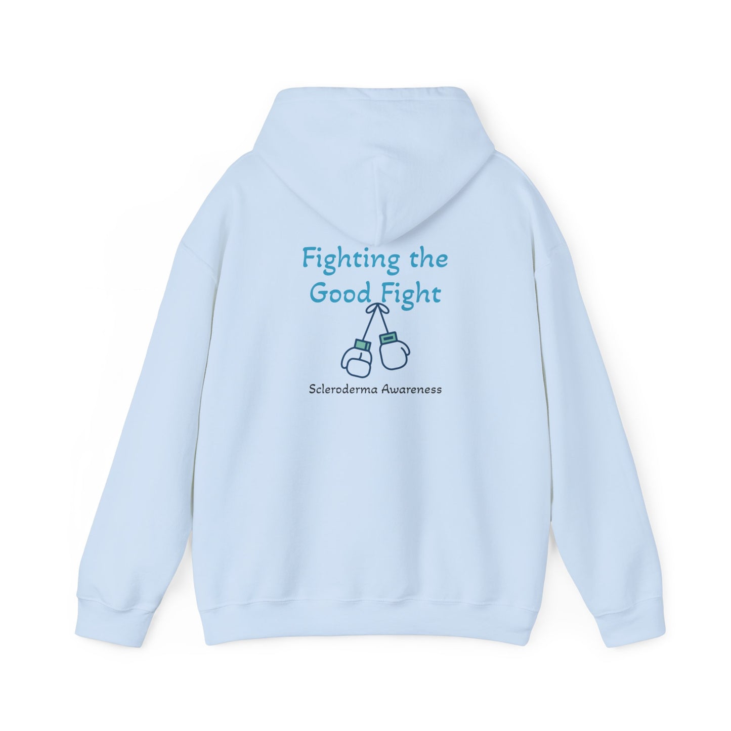 Scleroderma Warrior Fighting the good fight Unisex Heavy Blend™ Hooded Sweatshirt