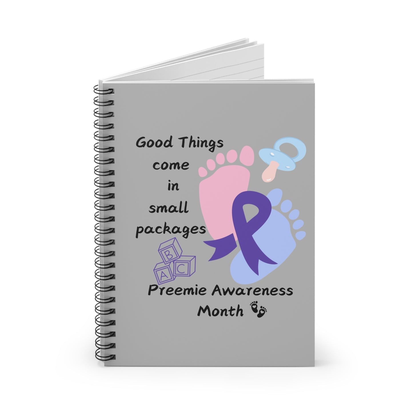 Preemie Awareness Prematurity Awareness Spiral Notebook - Ruled Line