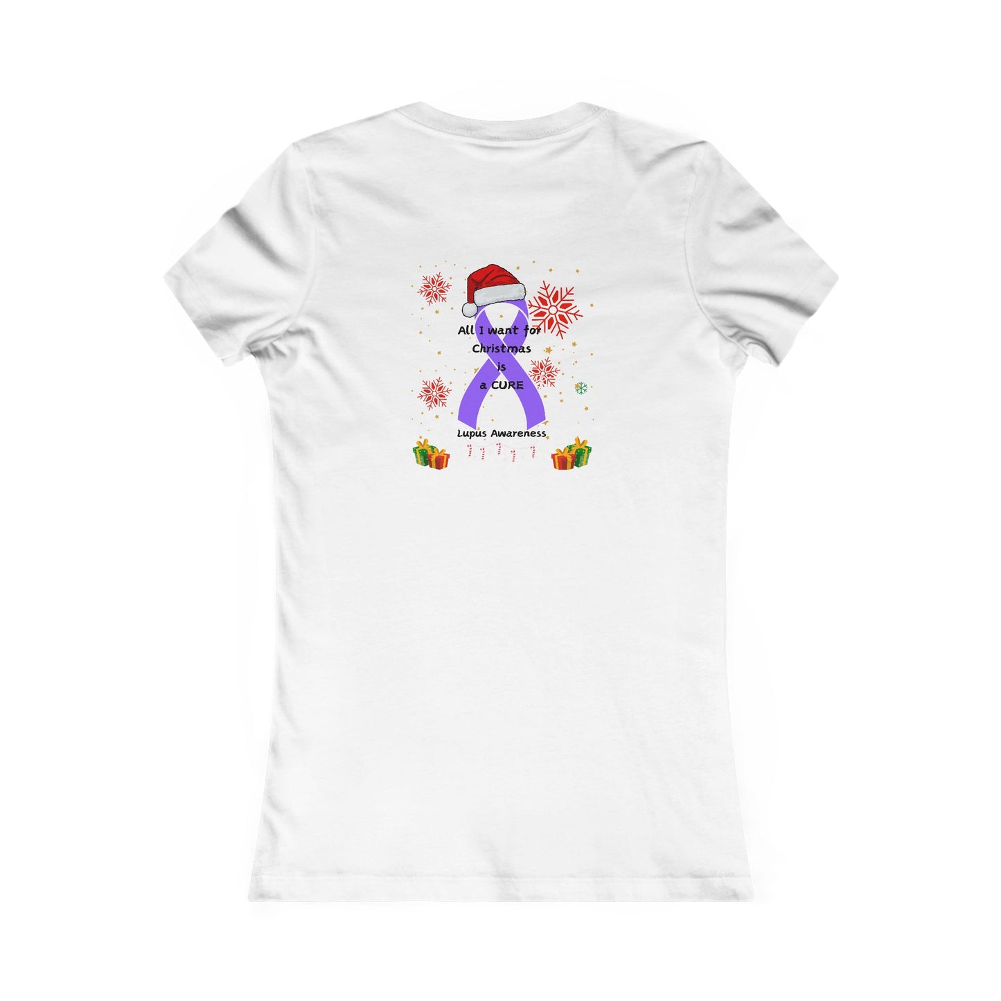 Lupus Awareness All I Want for Christmas Women's Favorite Tee