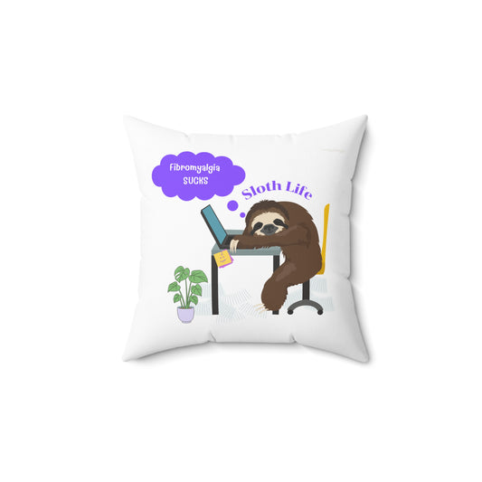 Fibromyalgia Sucks Fibromyalgia Awareness Home Decor Square Pillow