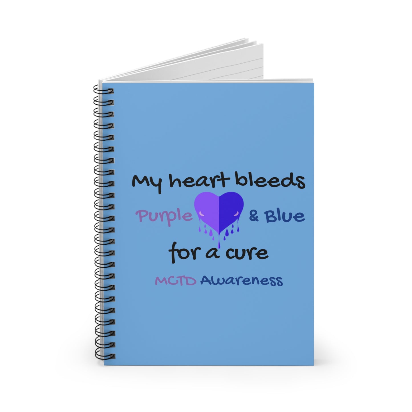 MCTD Awareness Spiral Notebook - Ruled Line