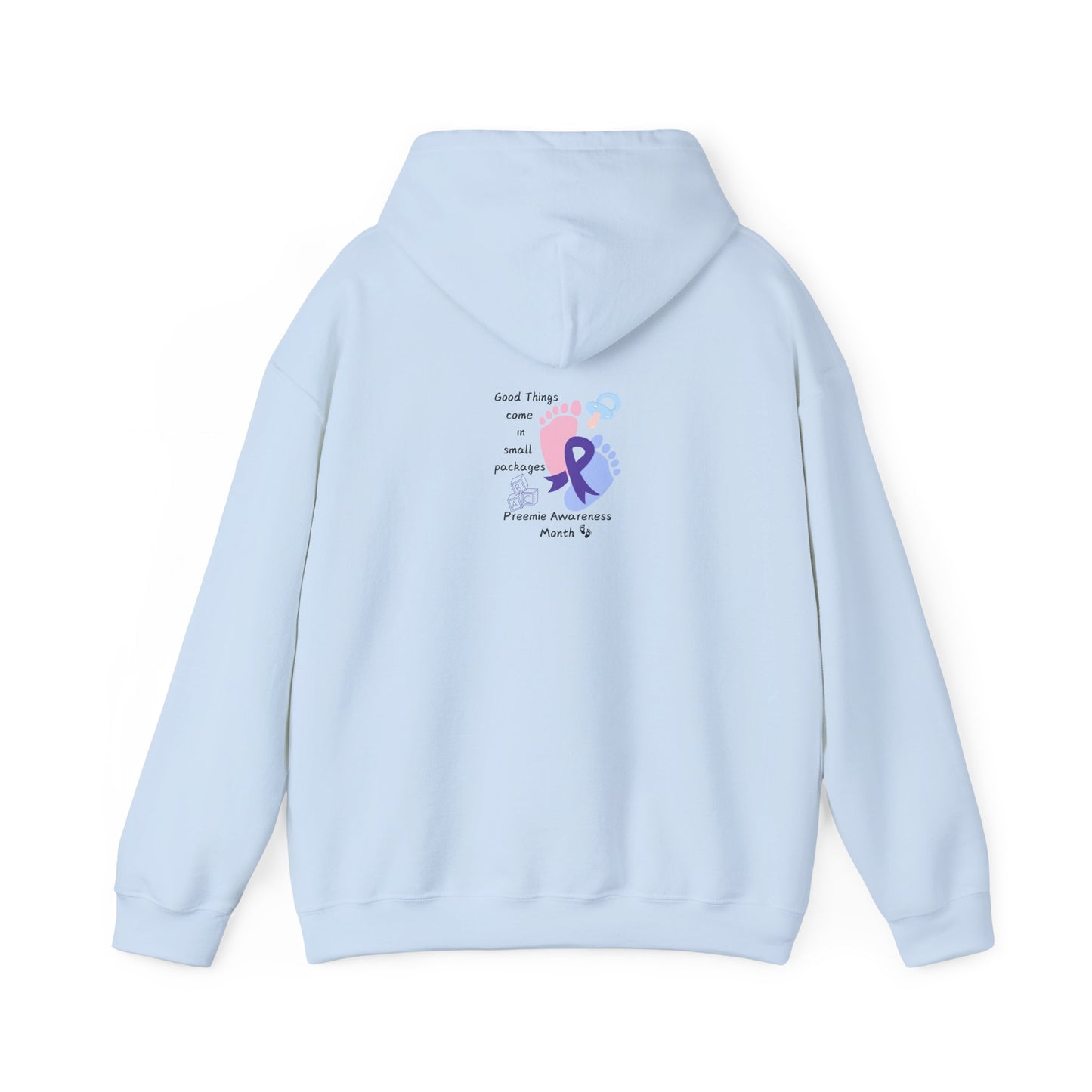 Preemie Awareness Hoodie Unisex Hooded Sweatshirt