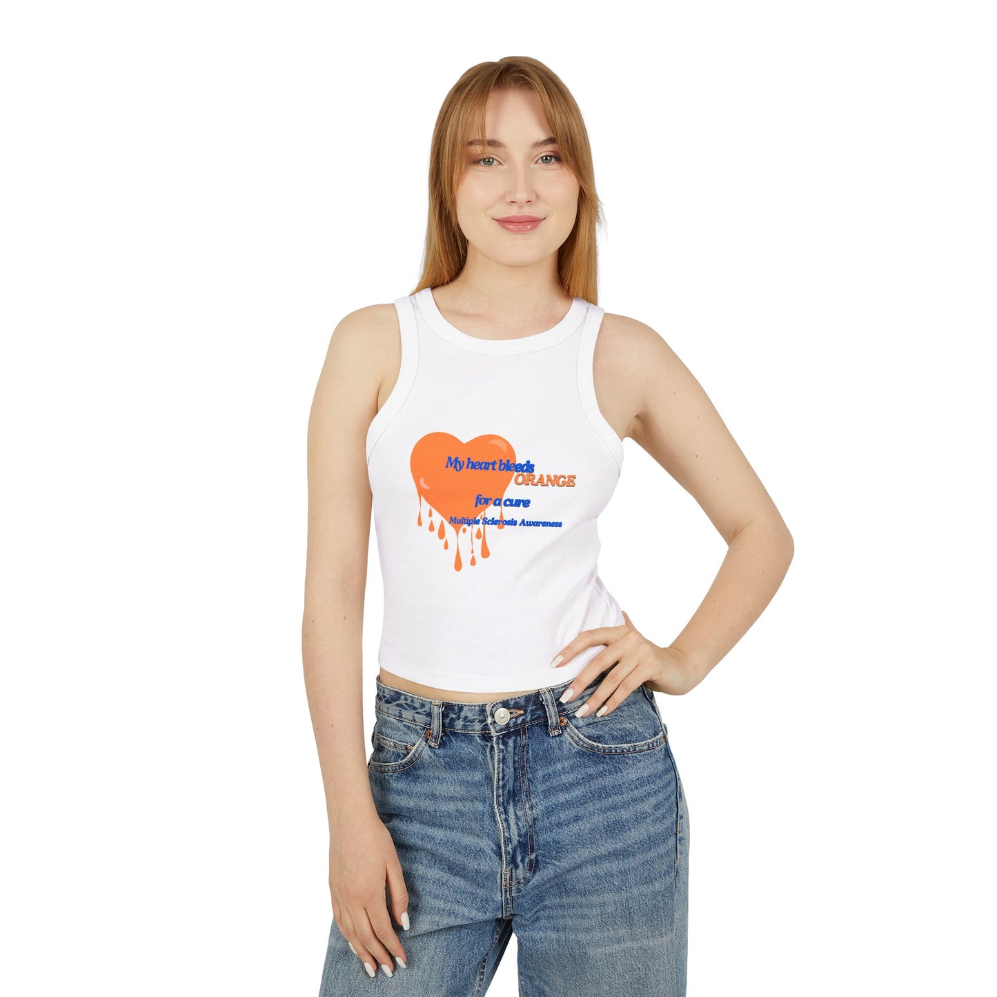 Multiple Sclerosis Awareness Women's Micro Rib Racer Tank Top