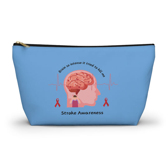 Stroke Awareness Accessory Pouch w T-bottom