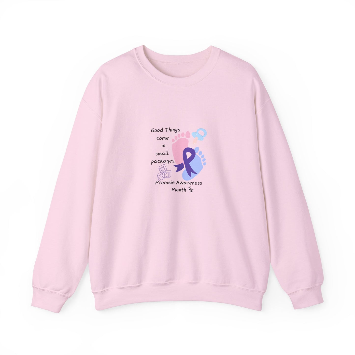 Preemie Awareness Prematurity Awareness Unisex Heavy Blend™ Crewneck Sweatshirt