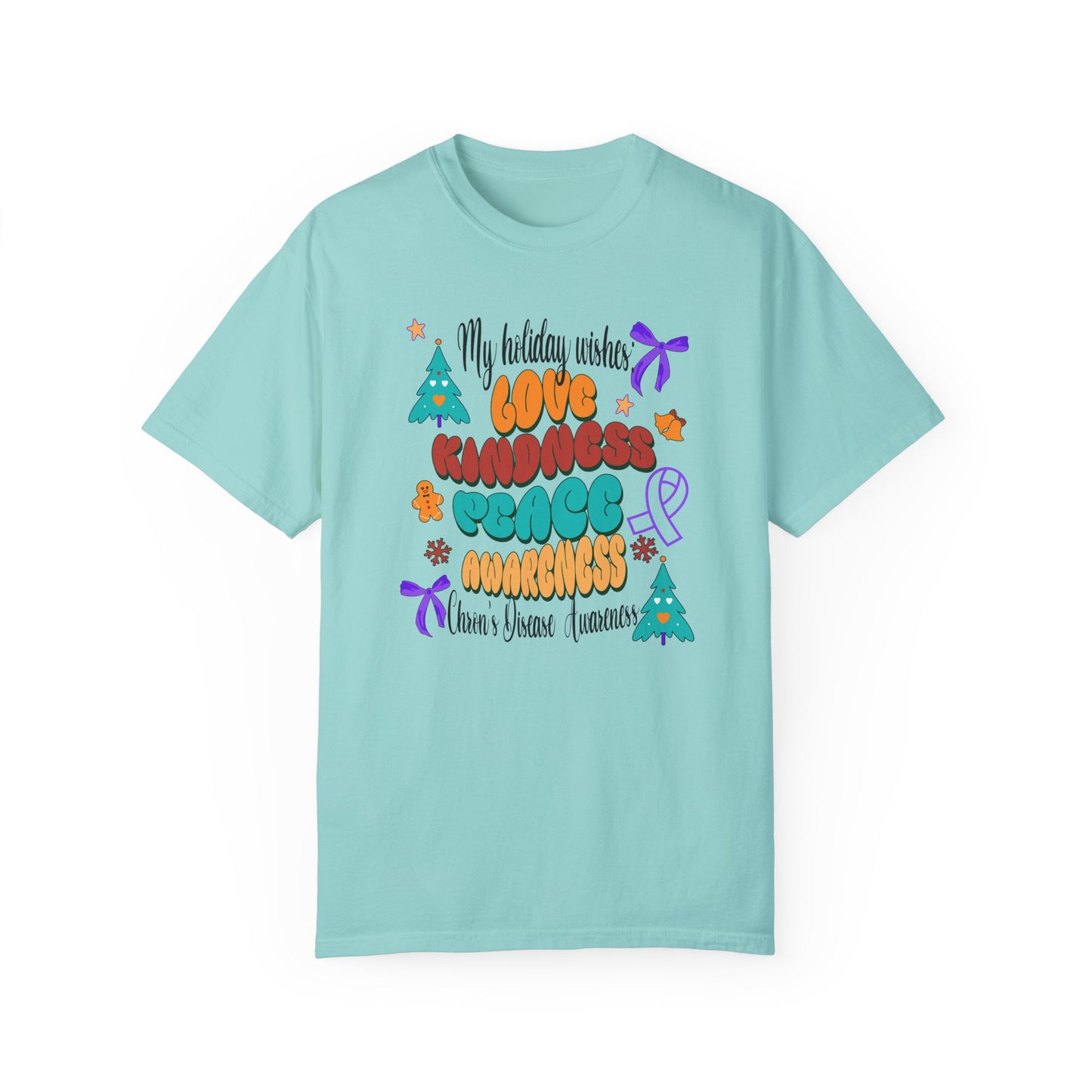 Chron's Disease Awareness Holiday Theme T-shirt