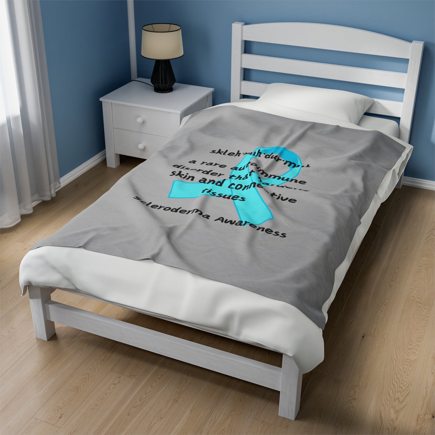 Scleroderma Awareness Defining Scleroderma Velveteen Plush Blanket