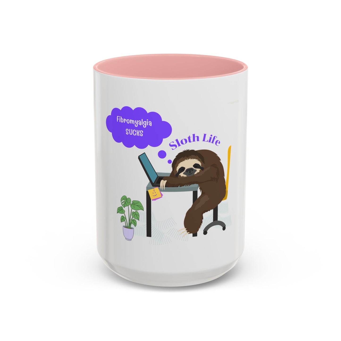 Fibromyalgia Sucks Accent Coffee Mug 11 oz