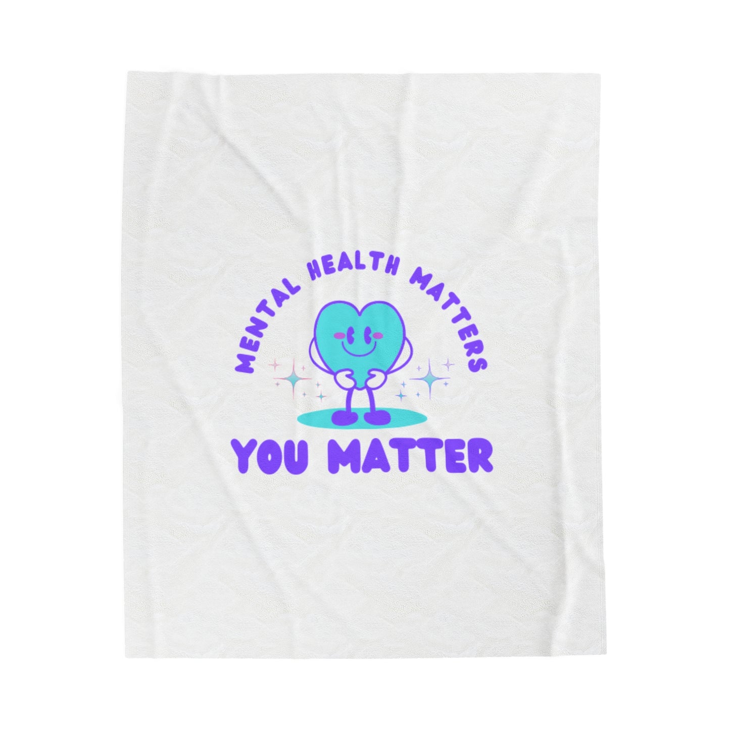 Mental Health Awareness Velveteen Plush Blanket