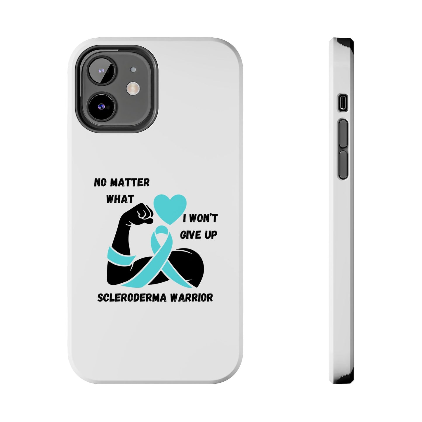 Scleroderma Awareness "I Won't Give Up" iPhone Case Tough Phone Cases