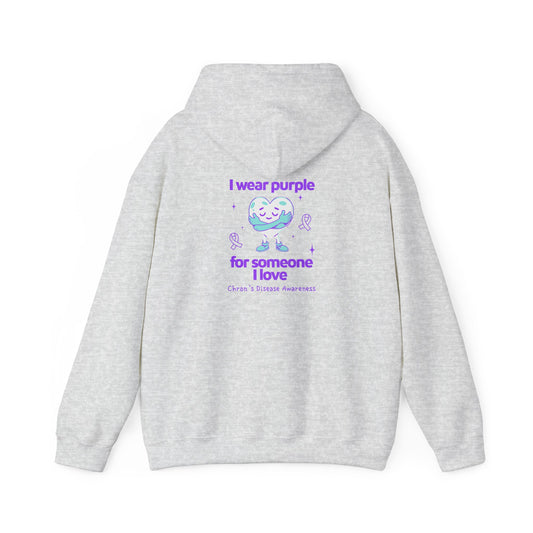 Chron's Disease Awareness I Wear Purple for Someone I Love Unisex Hoodie