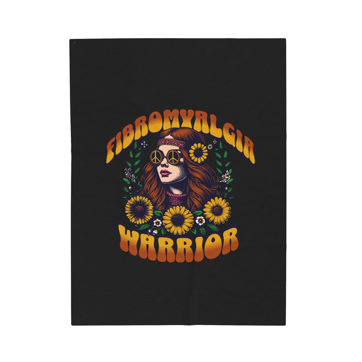 Fibromyalgia Warrior Velveteen Plush Blanket