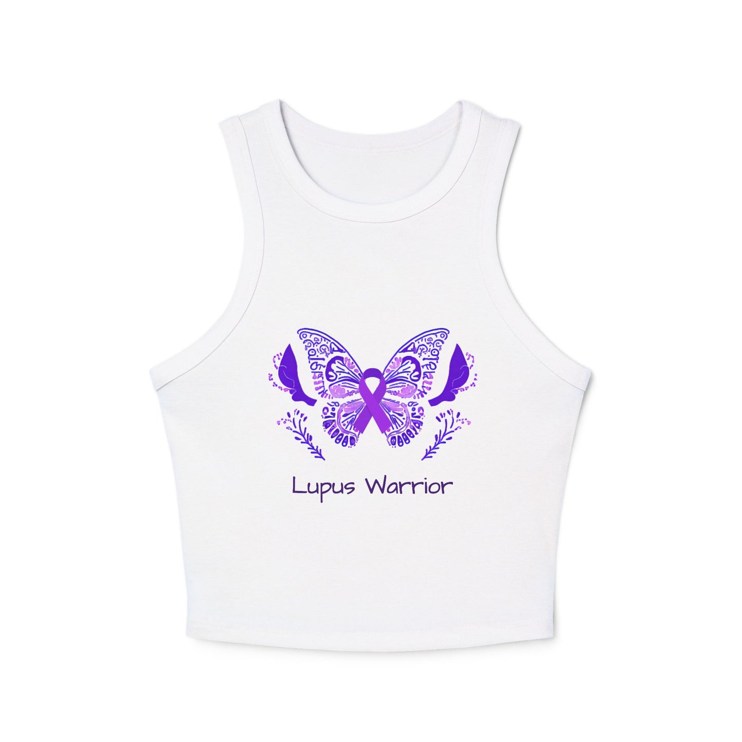 Women's Lupus Warrior Micro Rib Racer Tank Top