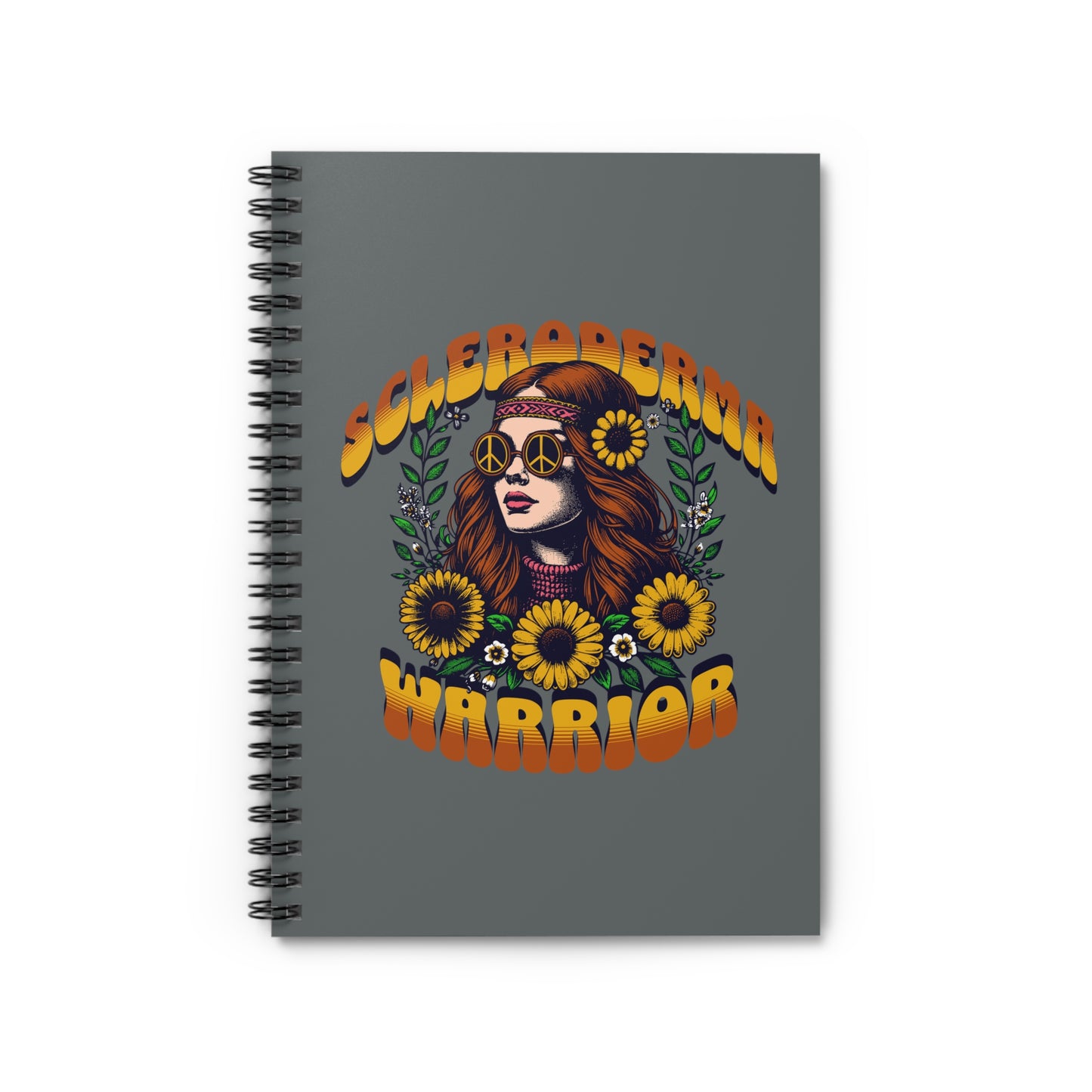 Scleroderma Warrior Spiral Notebook - Ruled Line