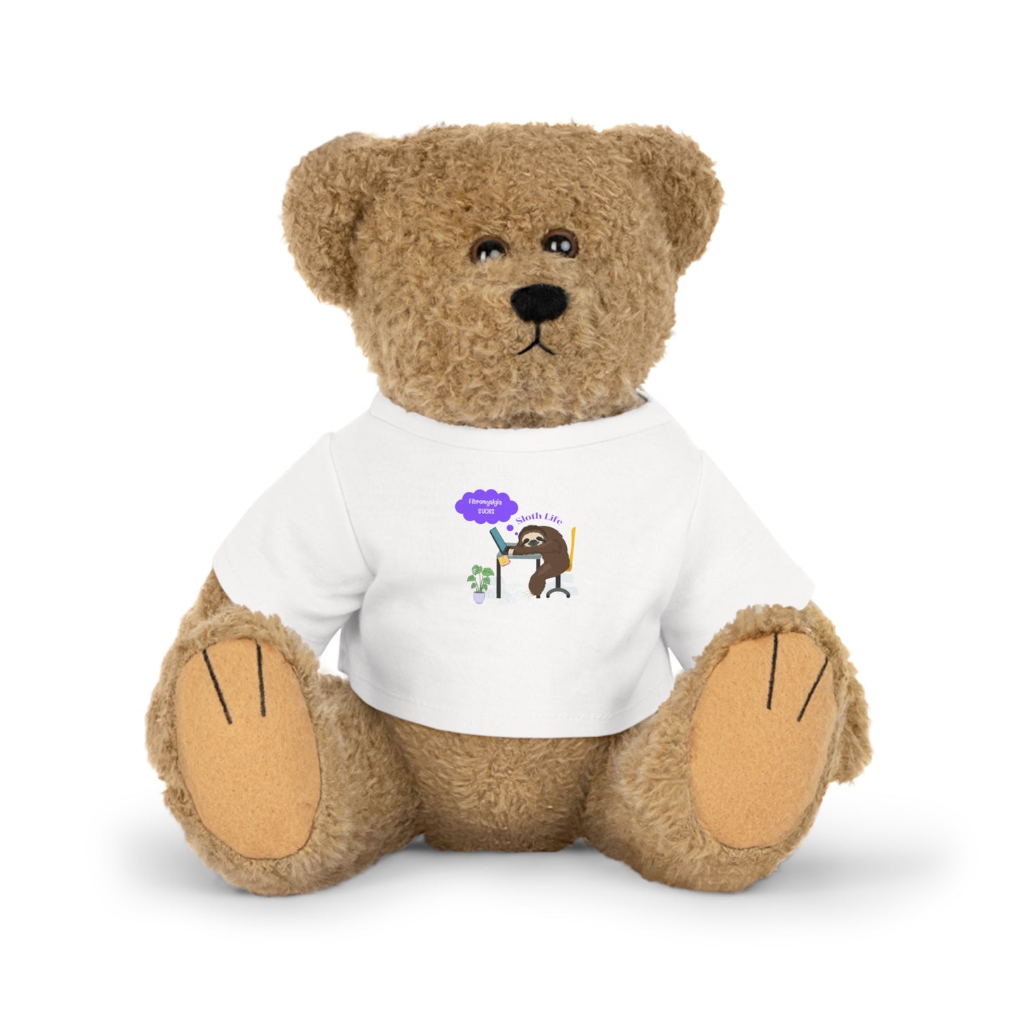 Fibromyalgia Sucks Plush Toy with T-Shirt