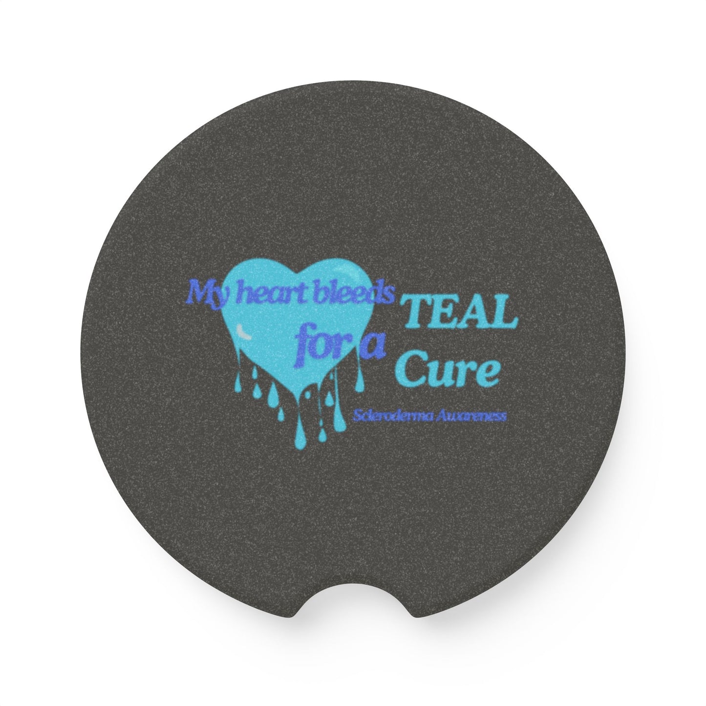 Scleroderma Awareness Soapstone Car Coaster