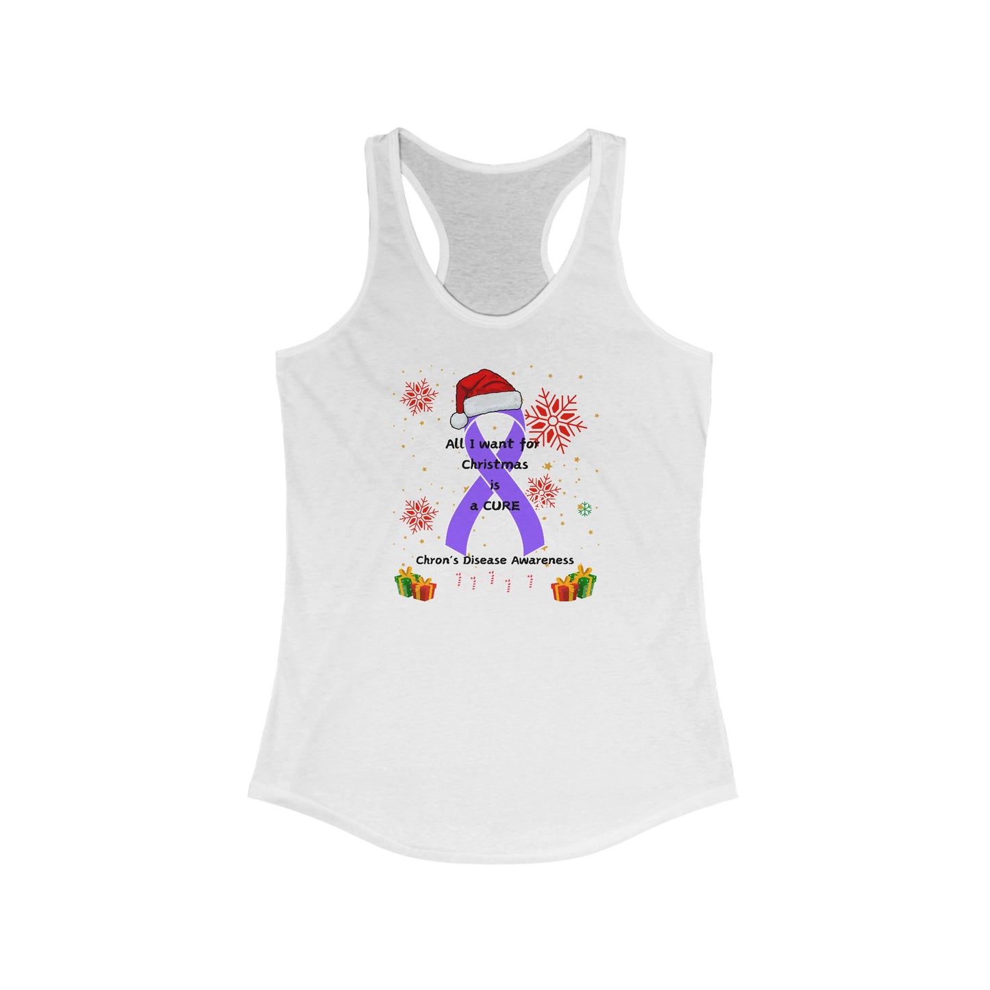 Chron's Disease Awareness Women's Ideal Racerback Tank