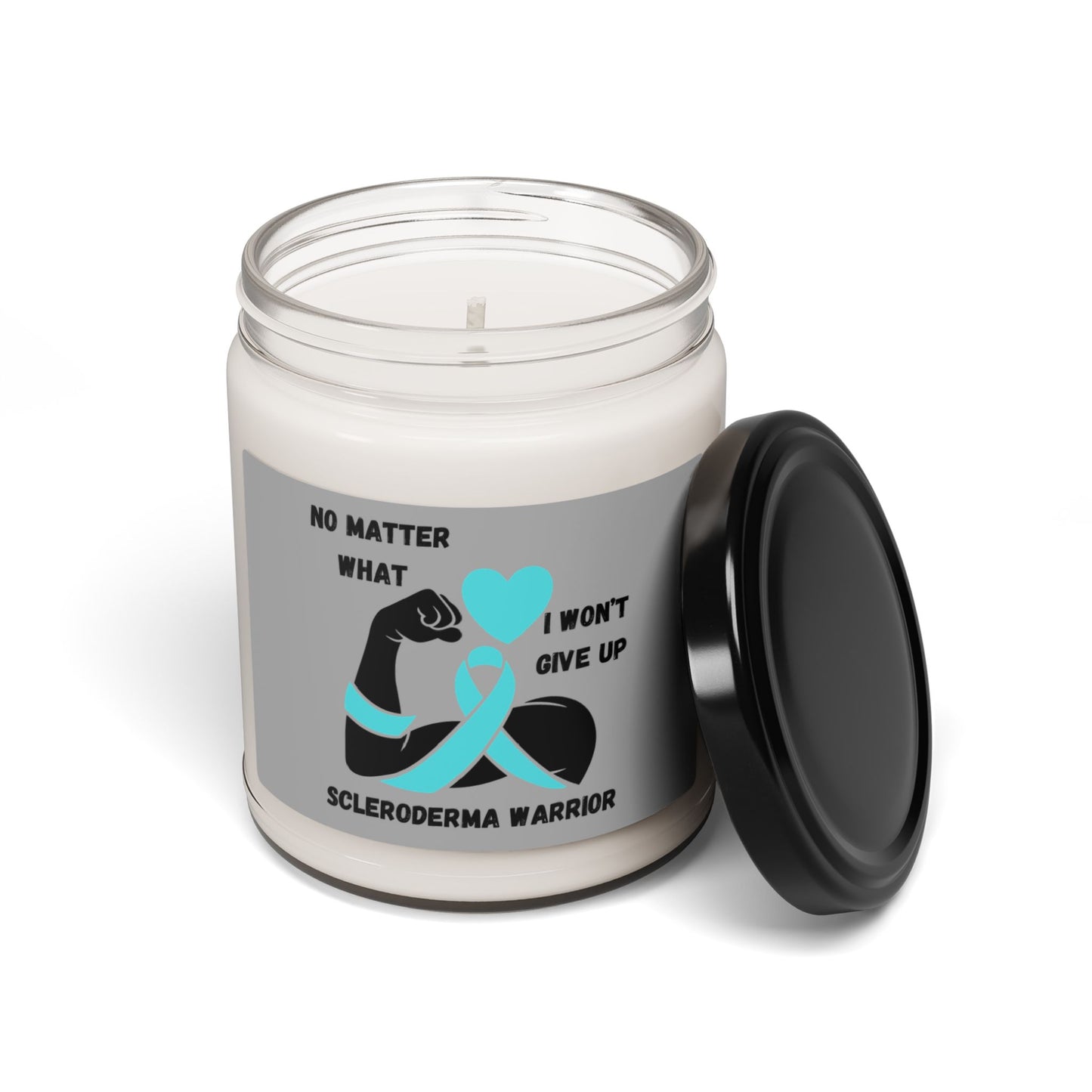 Scleroderma Awareness "I Won't Give Up" Scented Soy Candle, 9oz